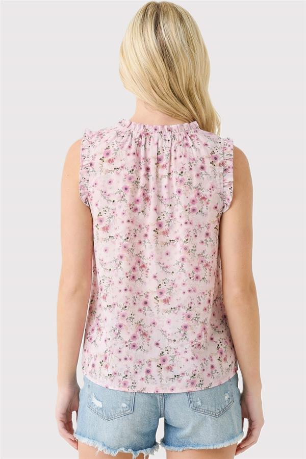 Blush Garden Ruffle Top