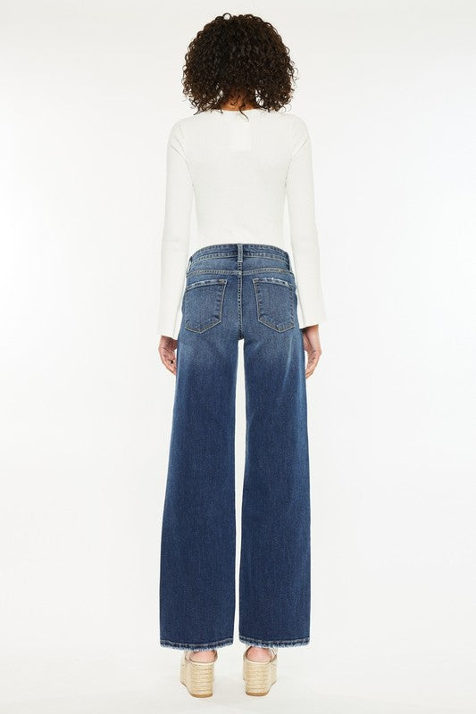 Gemma Mid Rise Wide Leg Jean