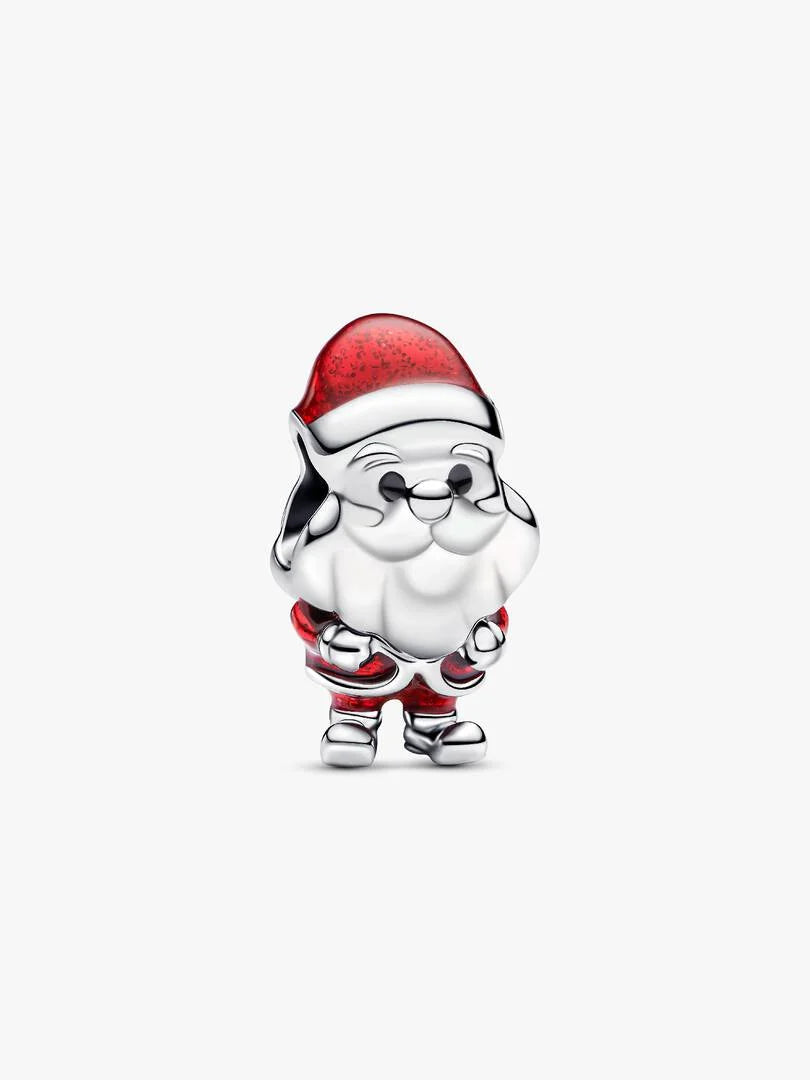 Playful Santa Charm Sterling silver