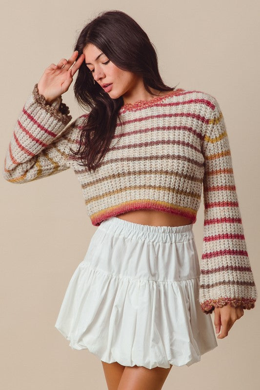 Sunset Crop Sweater
