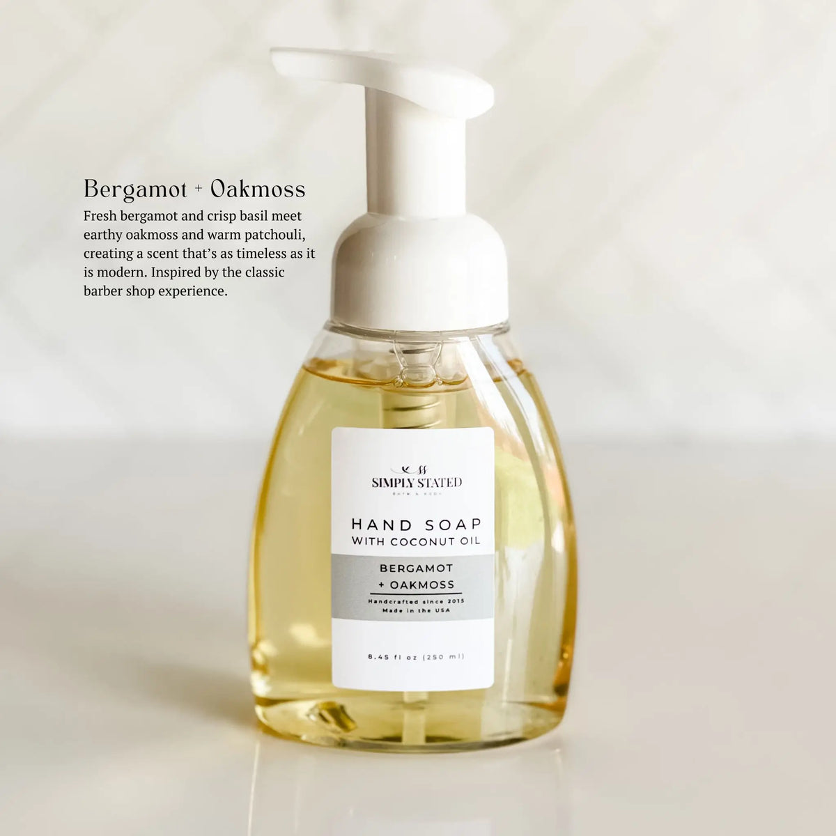 Bergamot + Oakmoss Men’s Foaming Hand Soap