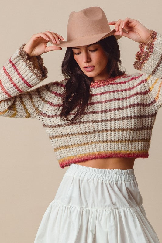 Sunset Crop Sweater