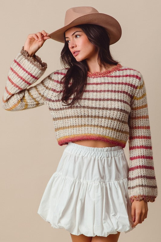 Sunset Crop Sweater