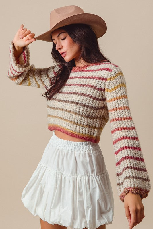 Sunset Crop Sweater