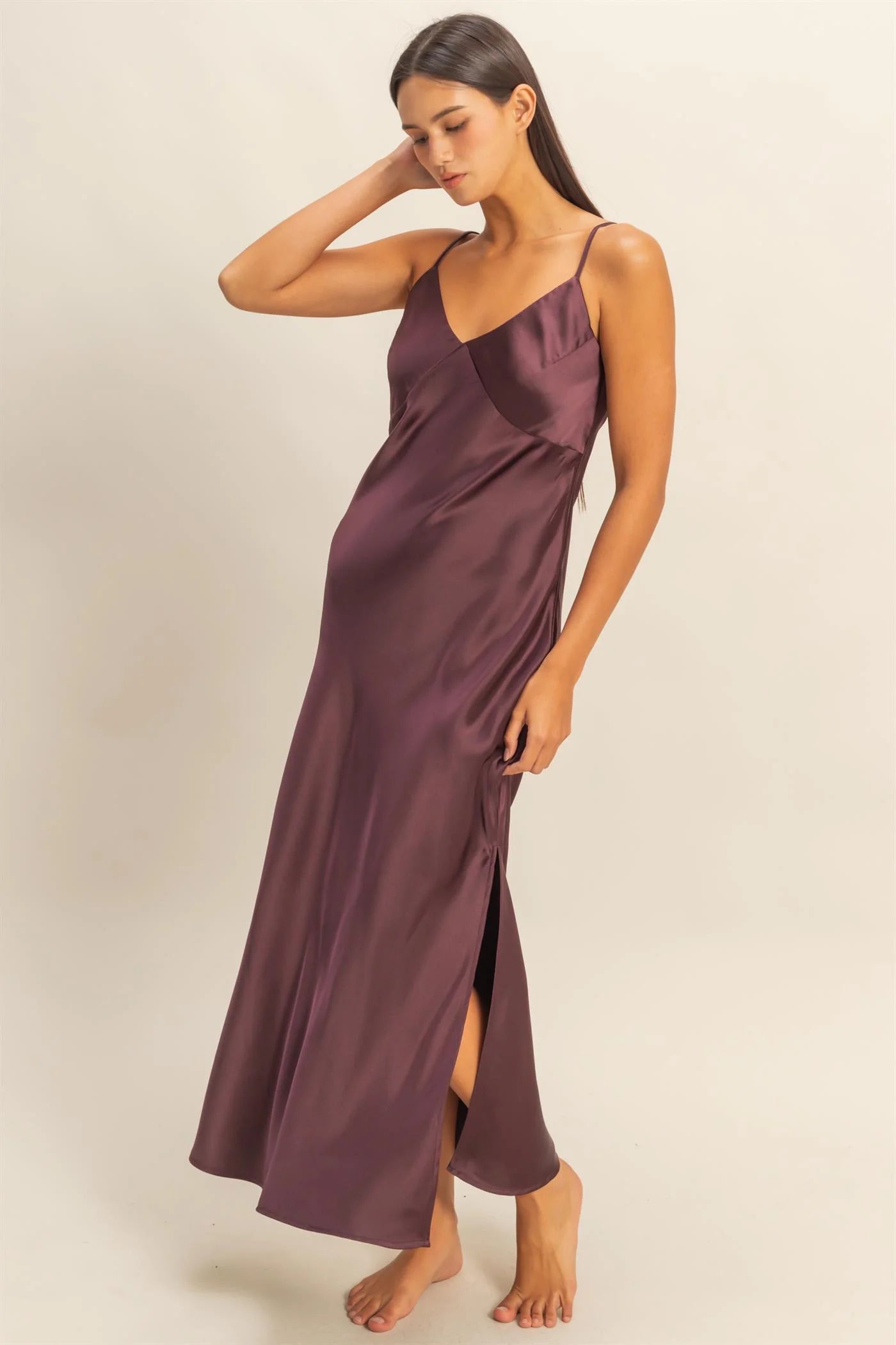 Princess Treatment Satin Midi Dress