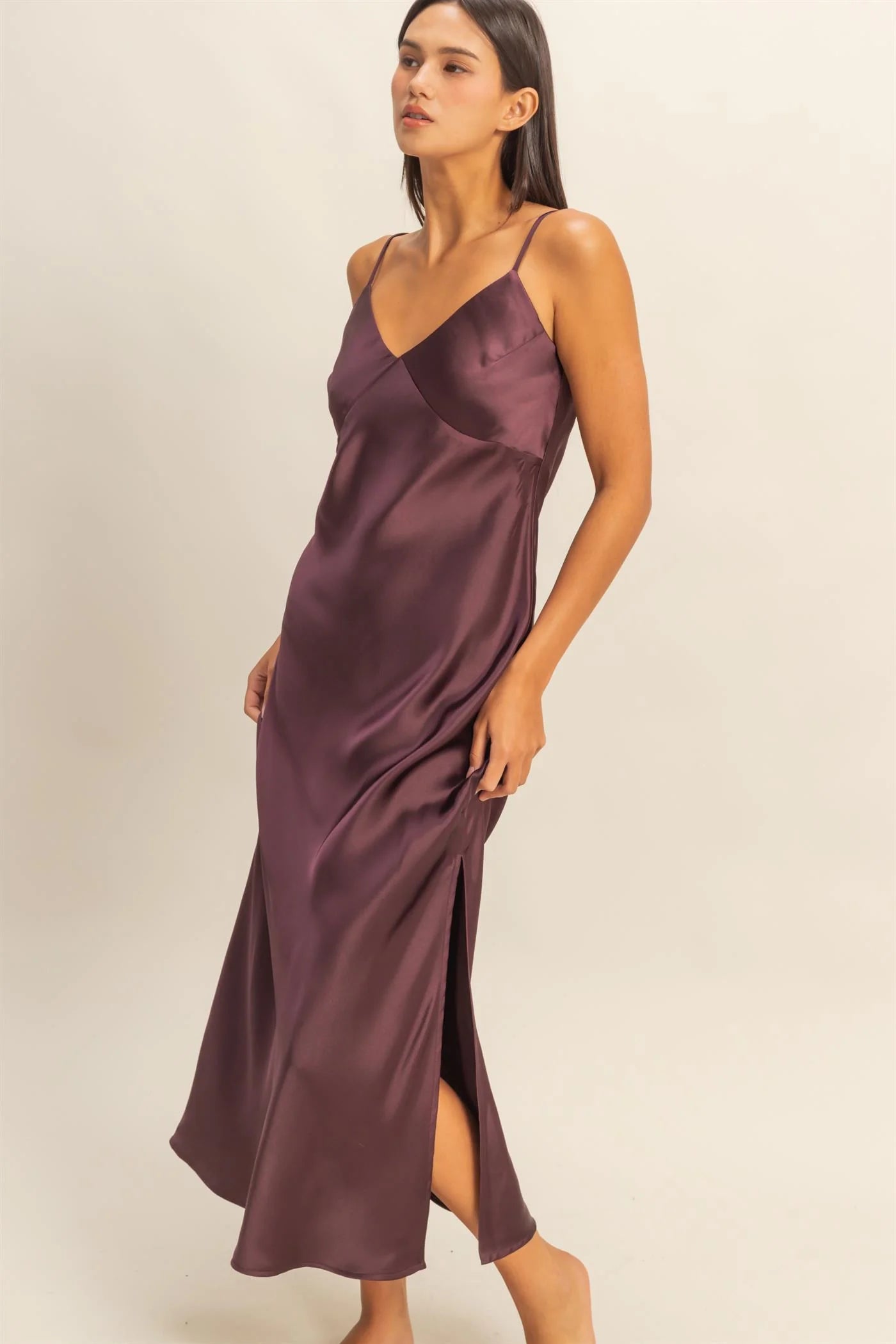 Princess Treatment Satin Midi Dress