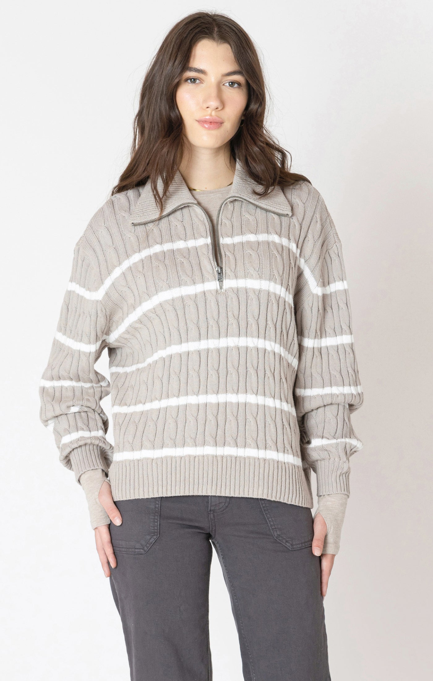 The Aspen Half Zip Sweater