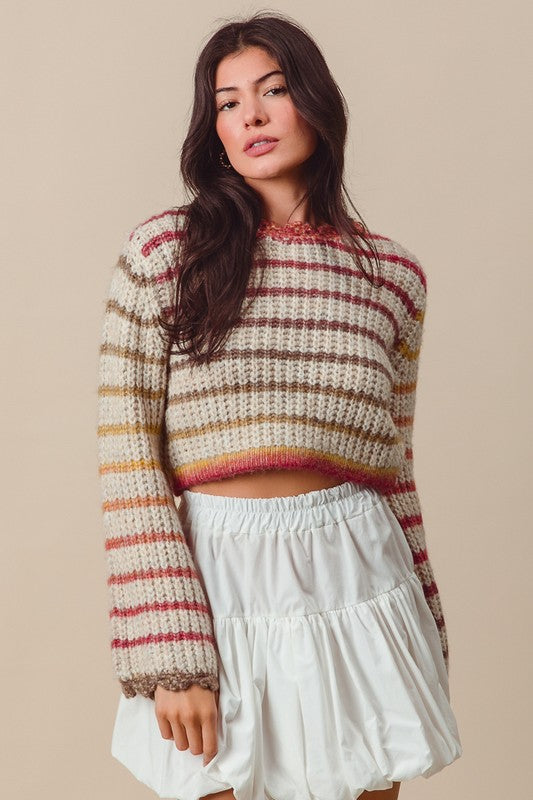 Sunset Crop Sweater