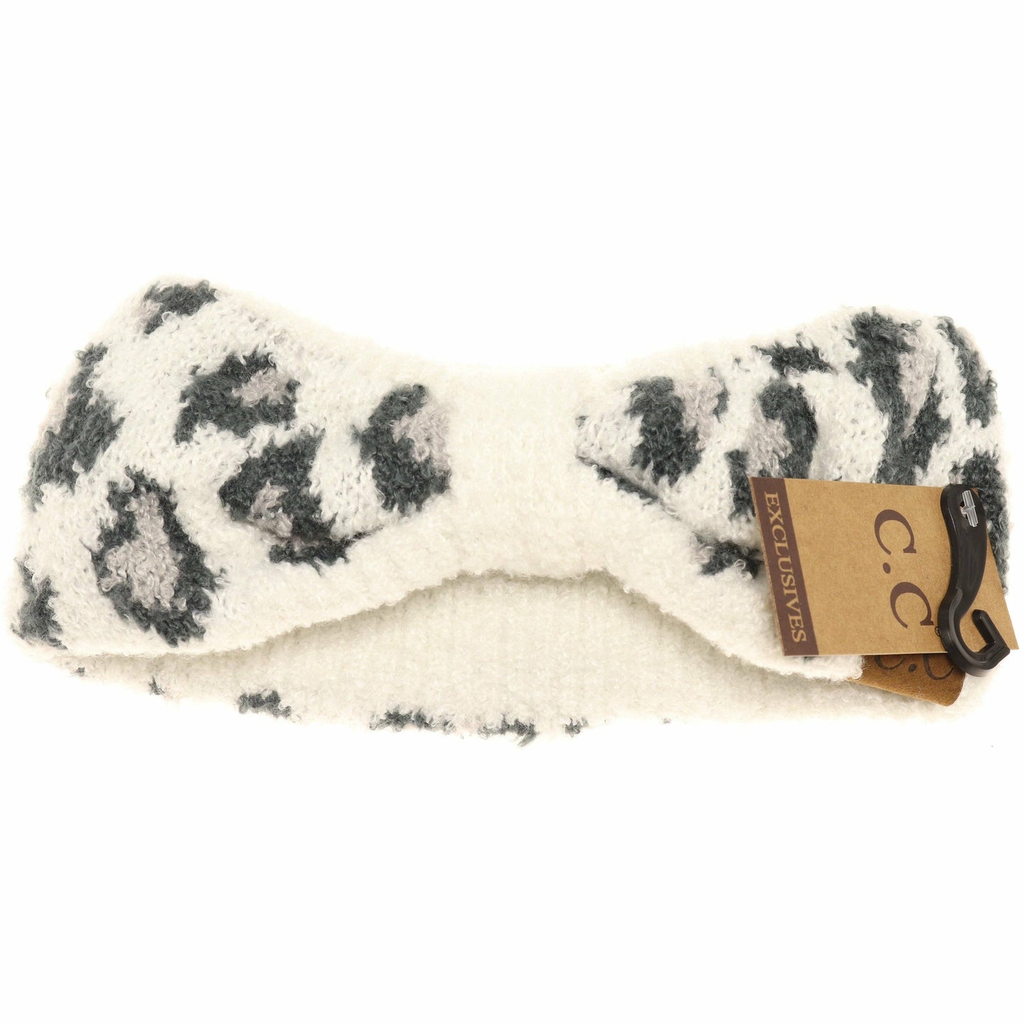 Leopard Boucle Knit Women's Fashion Headband