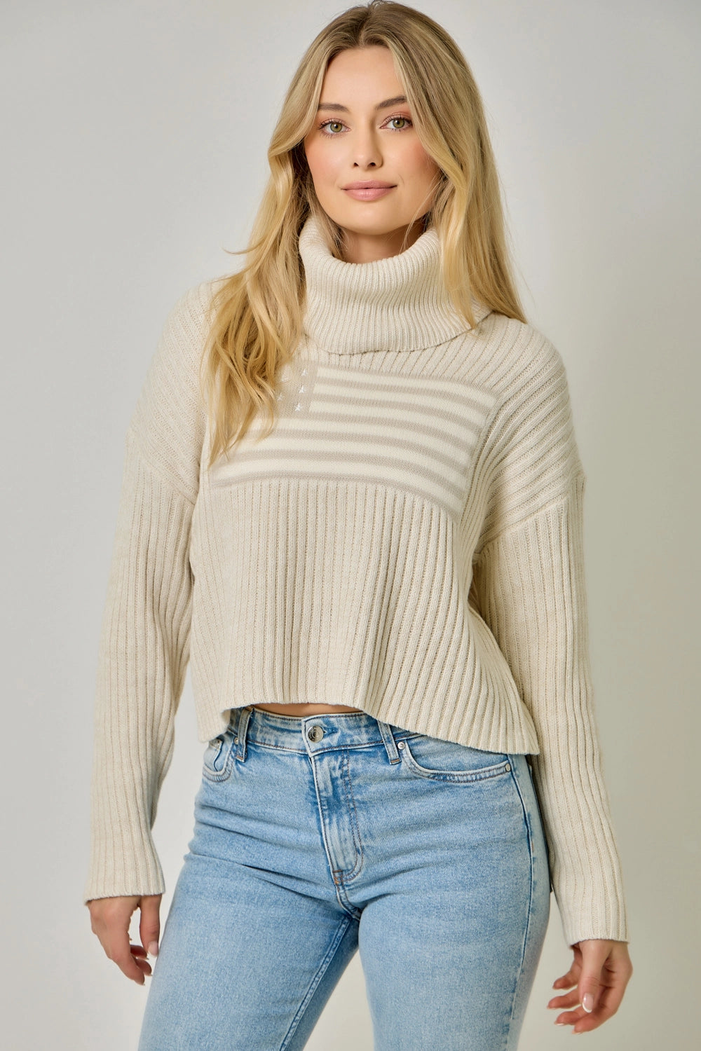 The Americana Charm Turtleneck Sweater