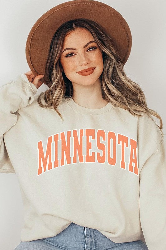 Minnesota State Oversized Graphic Sweatshirts