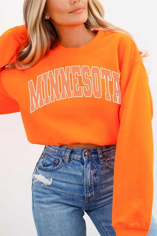 Minnesota State Oversized Graphic Sweatshirts