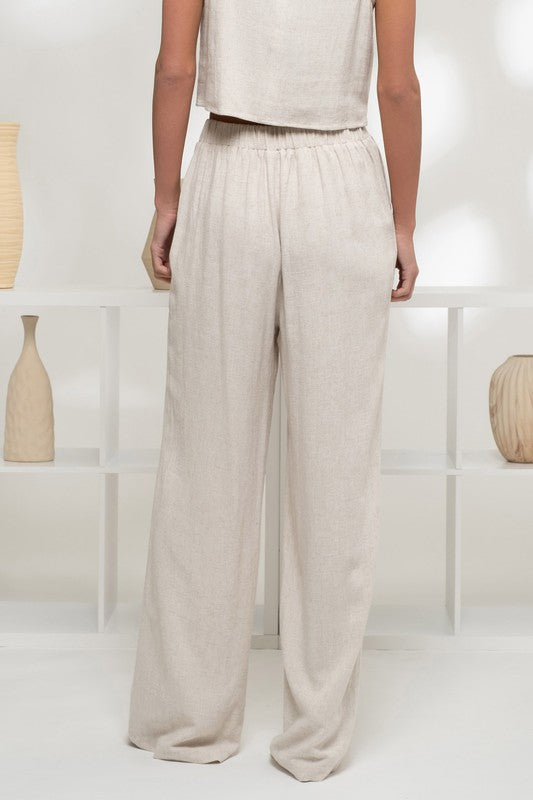 High Waist Wide Leg Pants