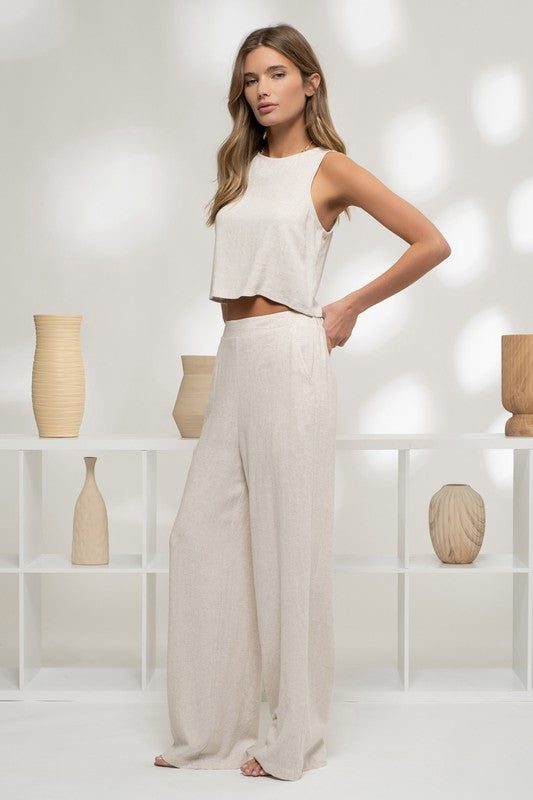 High Waist Wide Leg Pants