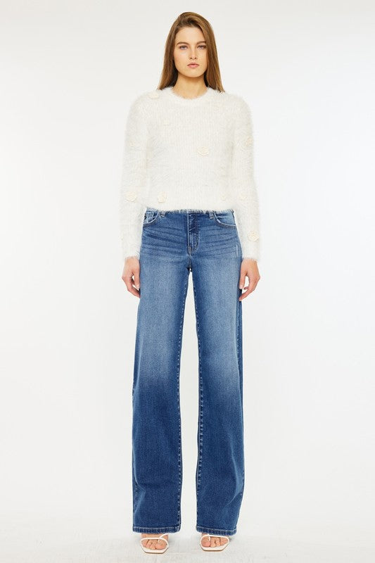 High Rise Wide Leg Jean