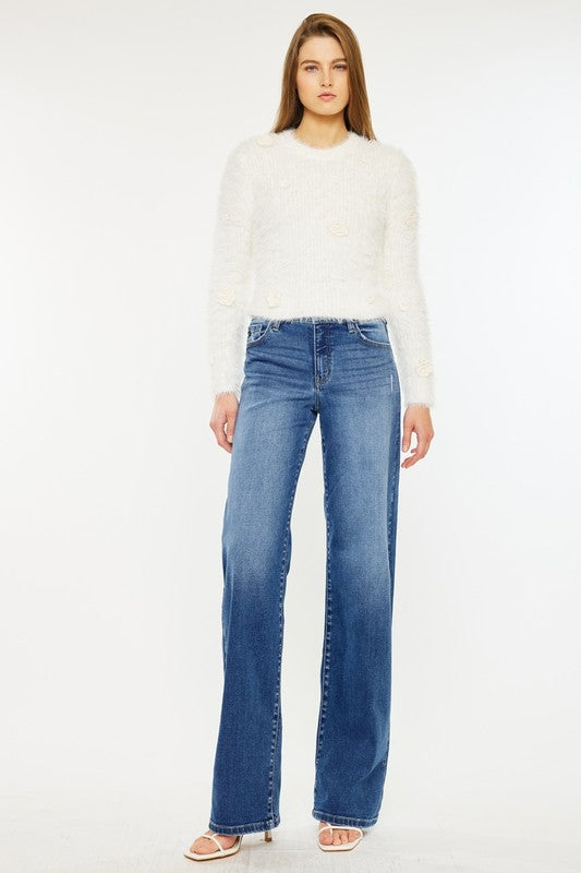 High Rise Wide Leg Jean