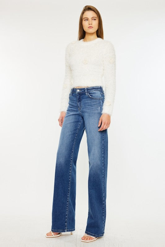 High Rise Wide Leg Jean