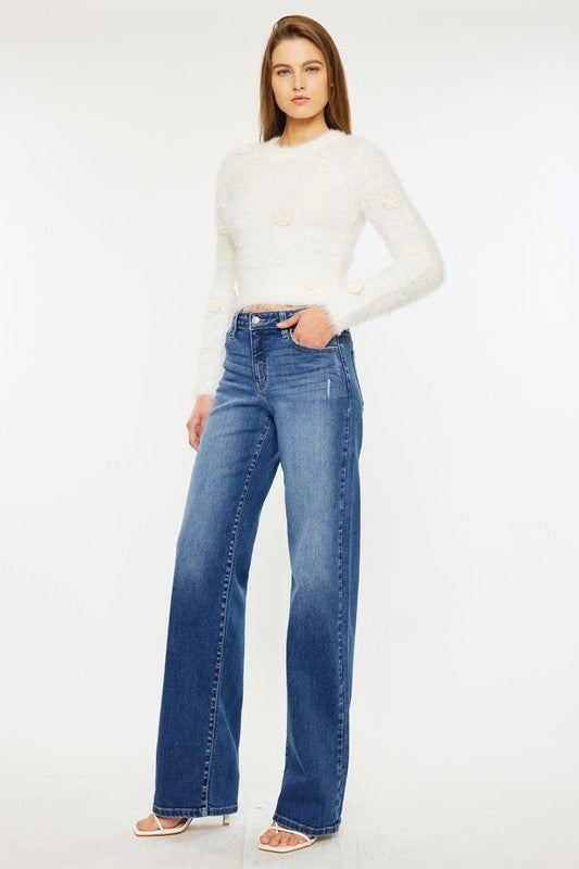 High Rise Wide Leg Jean