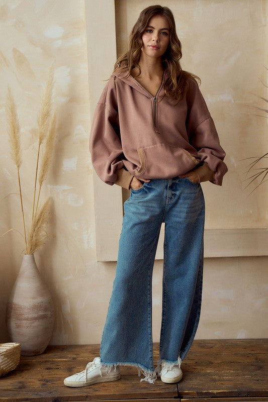 Saturday Half Zip Hoodie