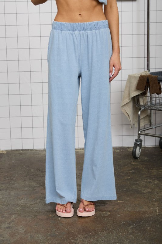 The Indigo Knit Pants