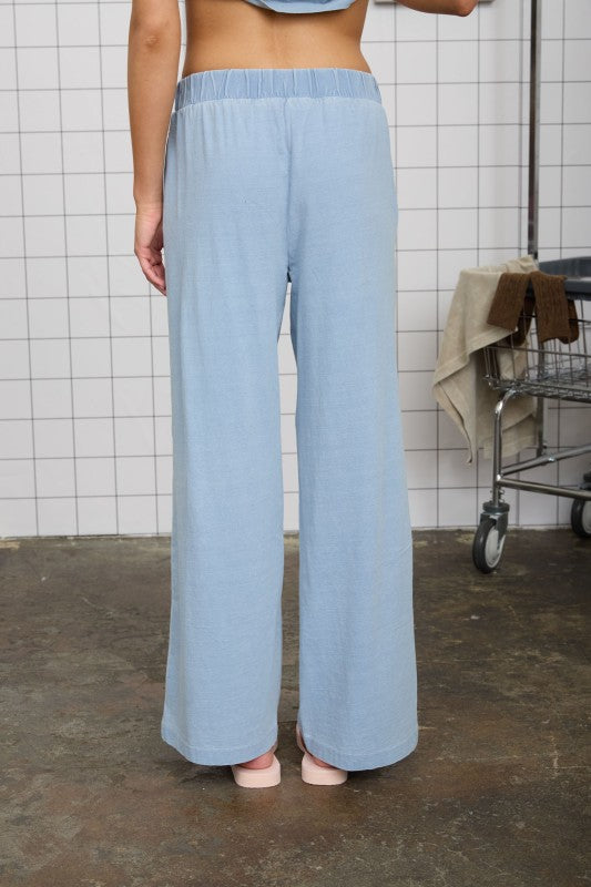The Indigo Knit Pants