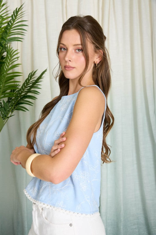 The Meadow Lace Embroidered Top