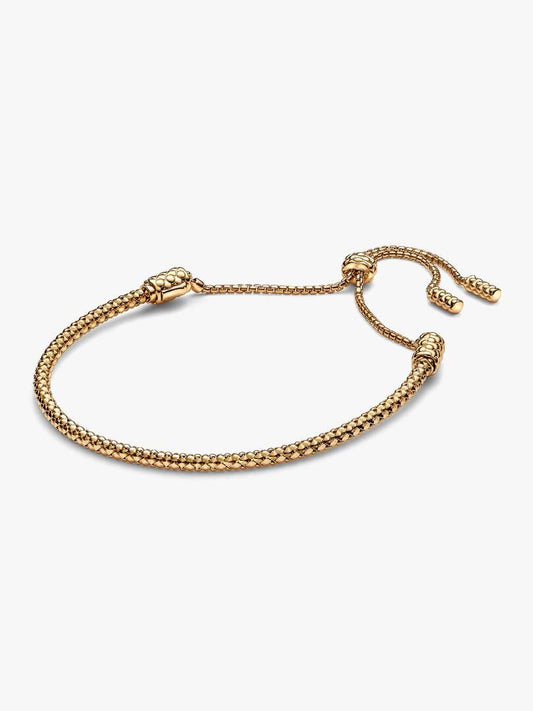 Studded Chain Slider Bracelet 14k gold plating