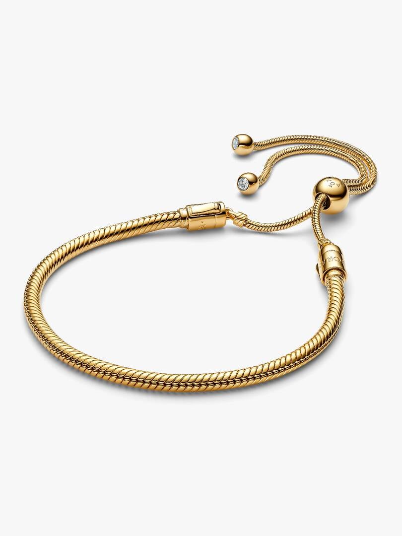 Snake Chain Slider Bracelet 14k gold plating