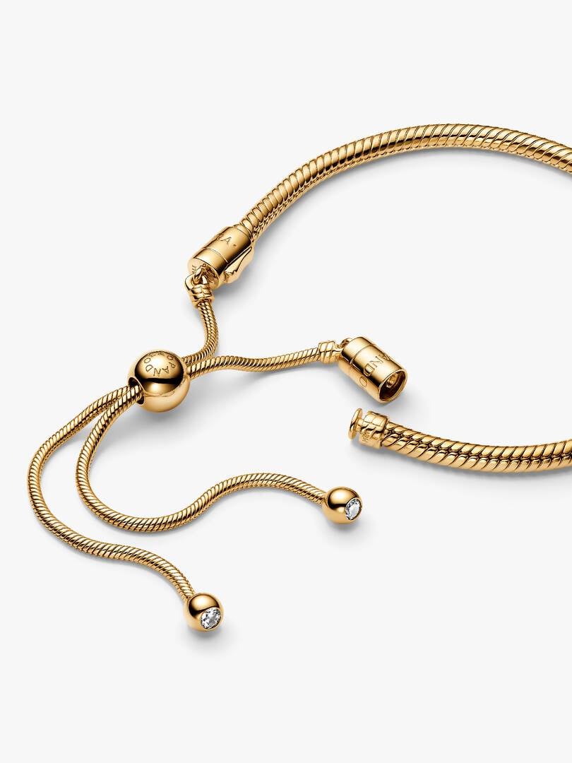 Snake Chain Slider Bracelet 14k gold plating