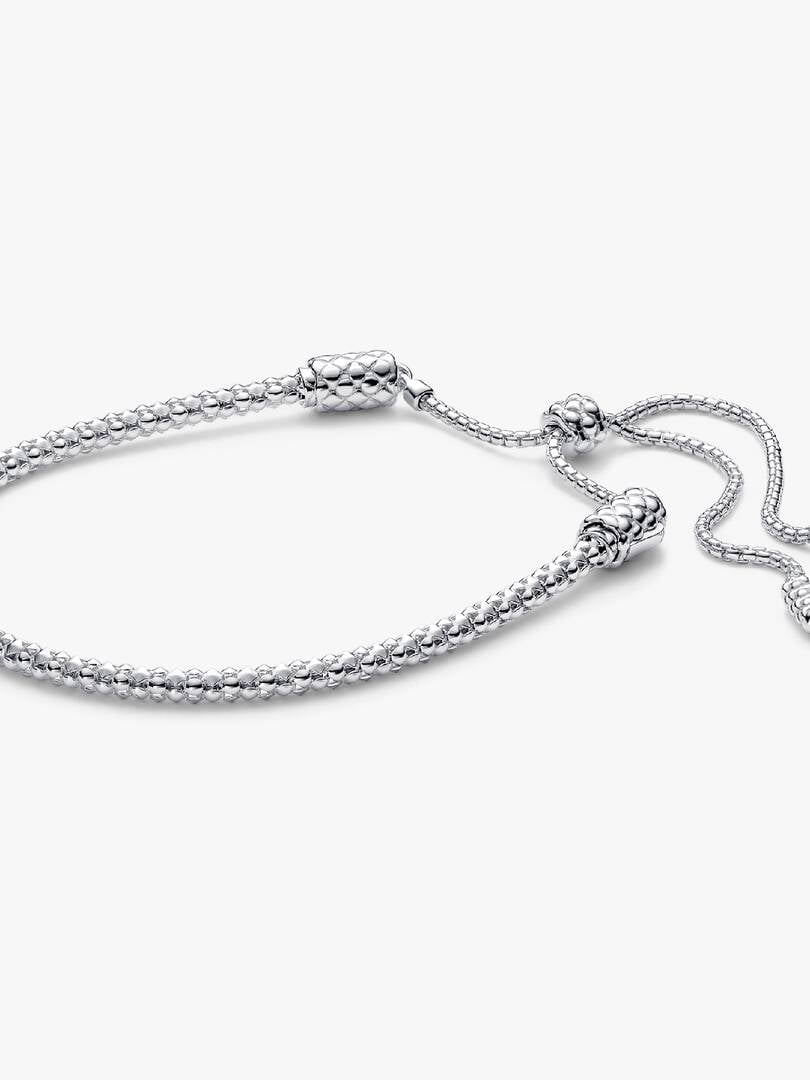Pandora Moments Studded Chain Slider Bracelet Sterling silver