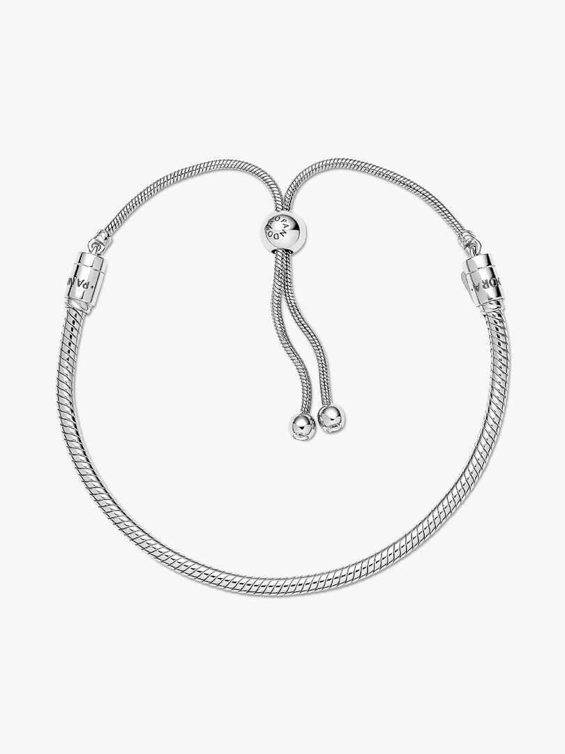 Snake Chain Slider Bracelet Sterling silver