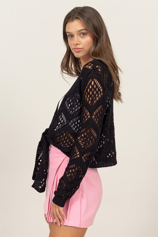 Stylish Crochet Knit Cardigan