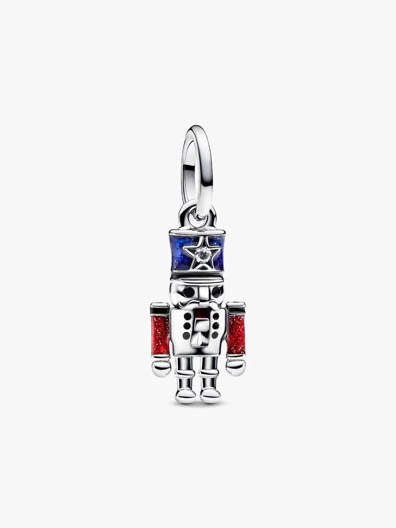 Moveable Nutcracker Dangle Charm Sterling silver