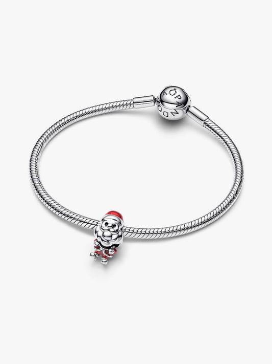 Playful Santa Charm Sterling silver