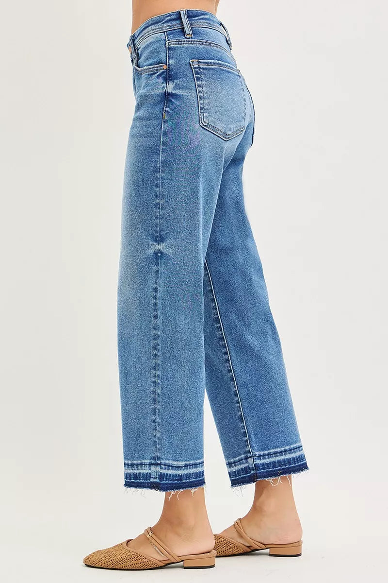 RISEN Full Size Slouchy Cropped Boyfriend Jeans Plus Size