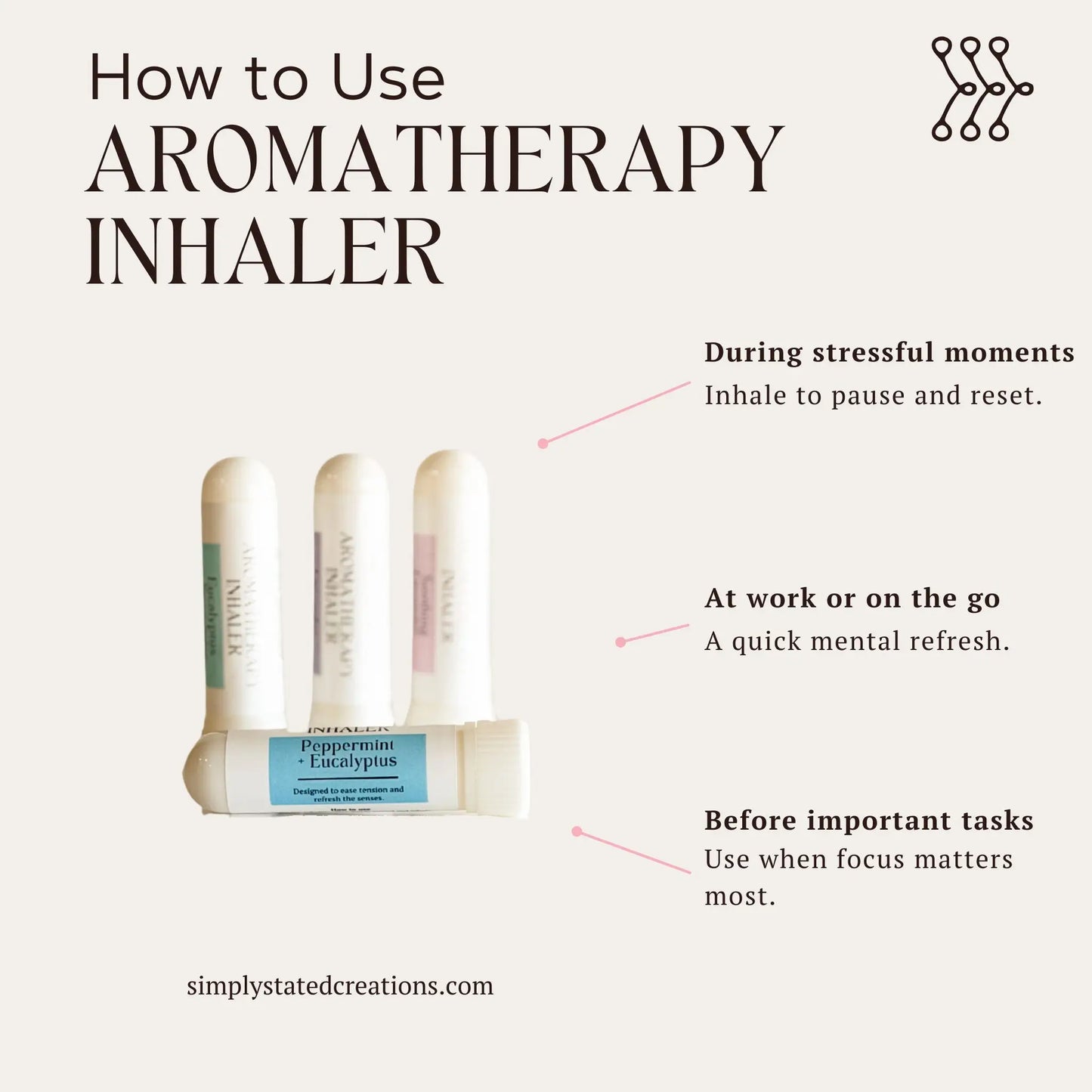 Lavender + Vanilla Aroma Nasal Inhaler Stick
