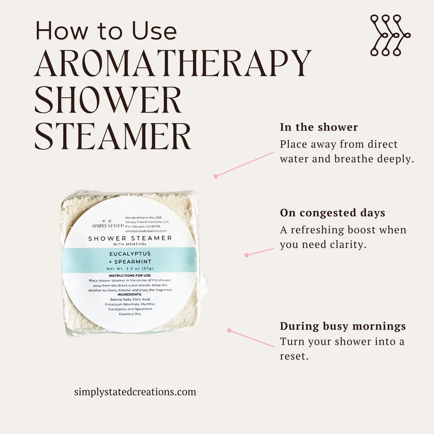 Eucalyptus + Spearmint Shower Steamers (3-Pack)