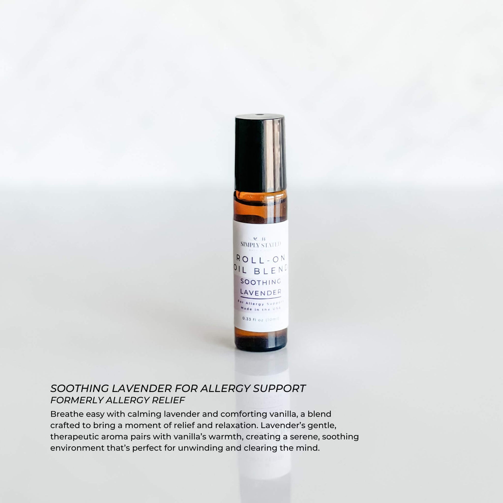 Aromatherapy Roll-On – Stress Relief & Focus Essential Oil Blend