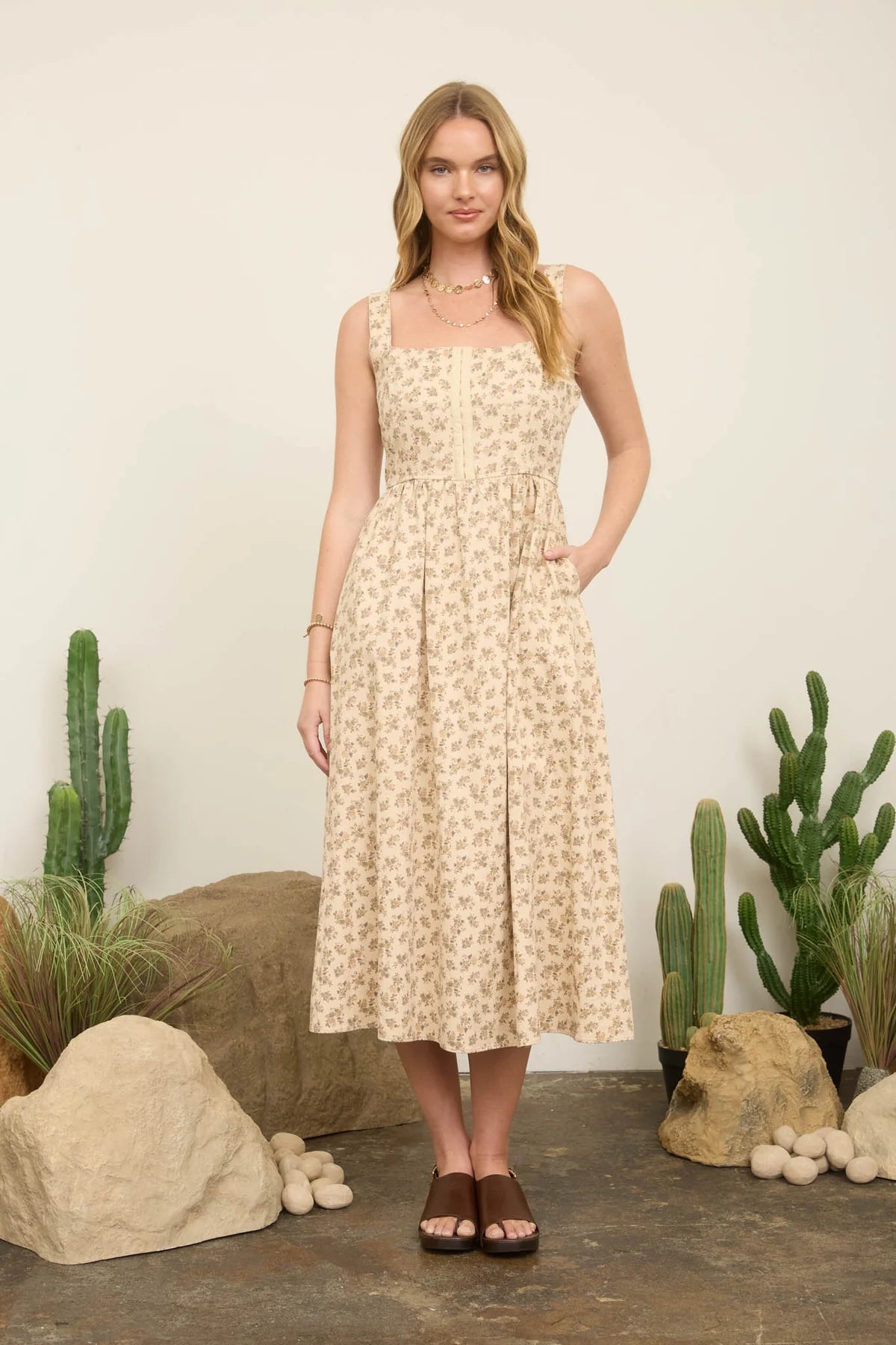 Fresh Picked Floral Midi Dress