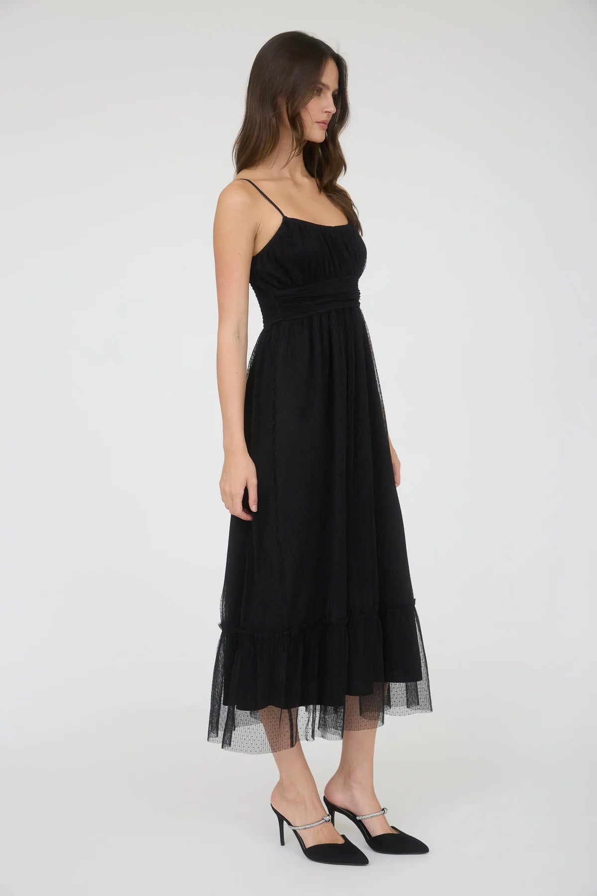 Dreamy Dots Tulle Midi Dress