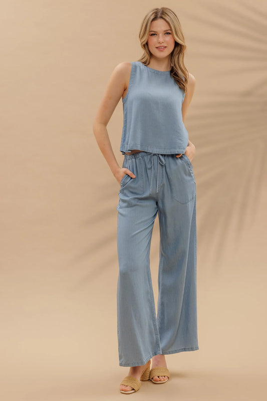 Chambray Crush Top