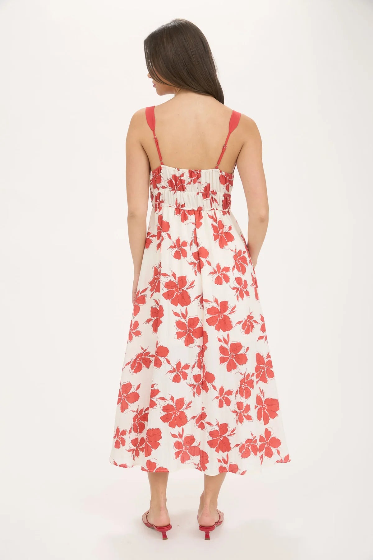 Floral Flirt Sweetheart Midi Dress