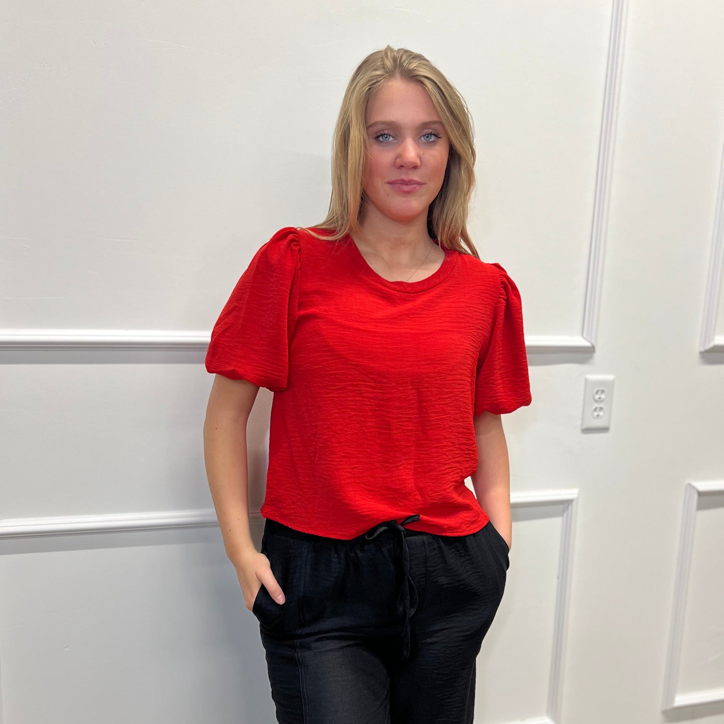The Golden Hour Puff Sleeve Top