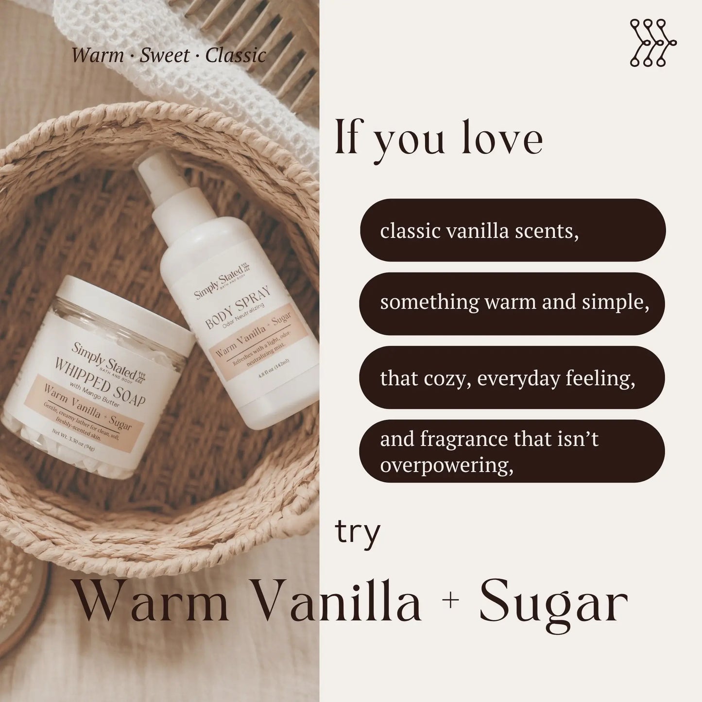 Warm Vanilla + Sugar Body Spray