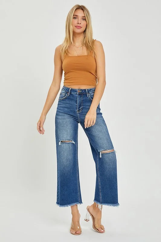 Throw Back Vibes Wide Leg Jeans