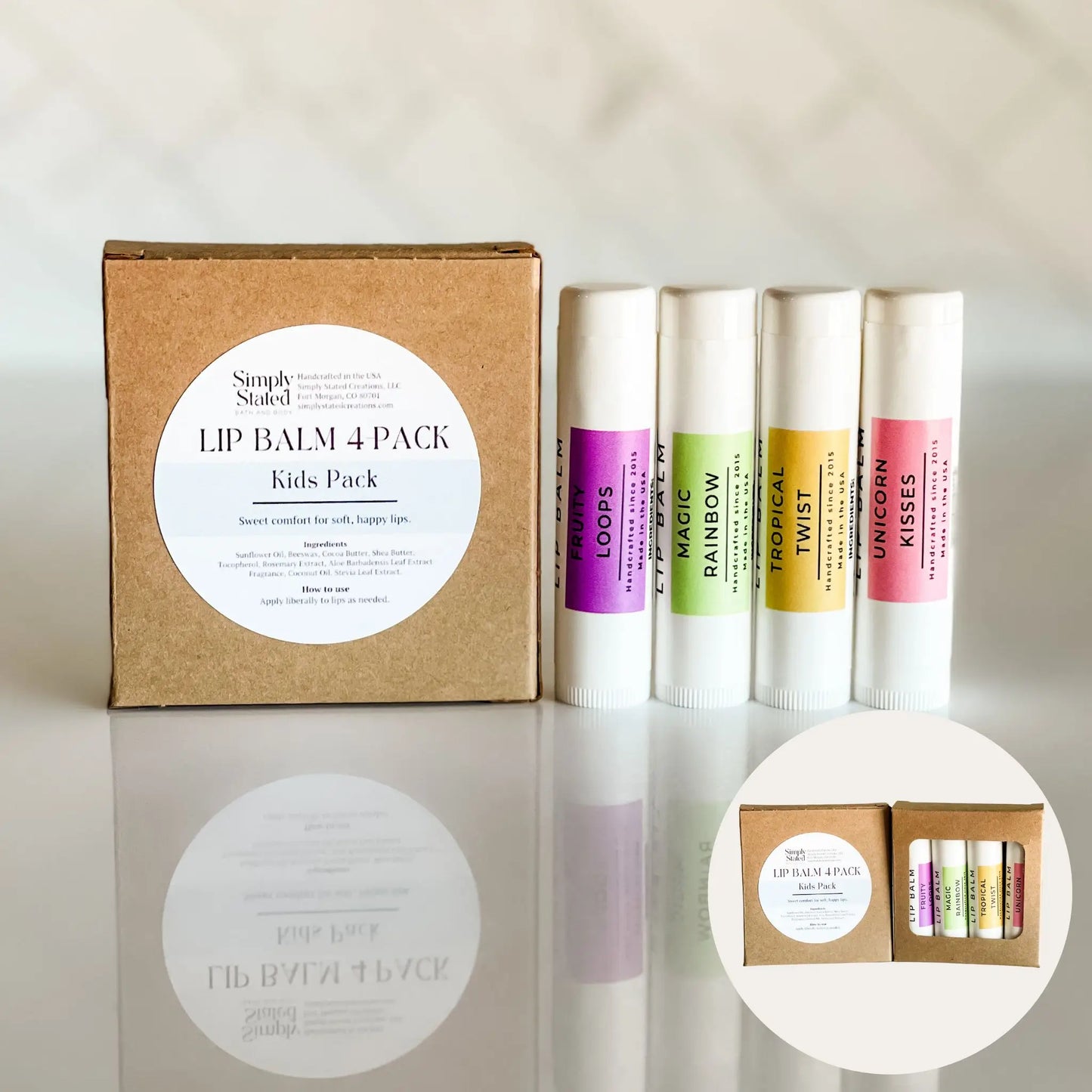 Cozy Comforts Lip Balm 4-Pack | Curated Flavor Bundles