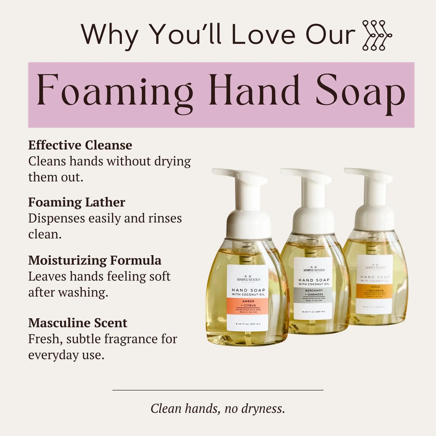 Cedar + Bourbon Men’s Foaming Hand Soap