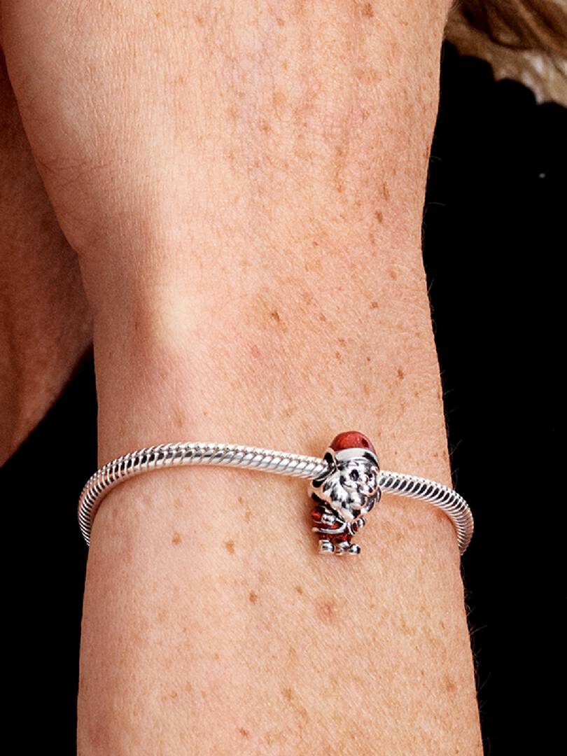 Playful Santa Charm Sterling silver