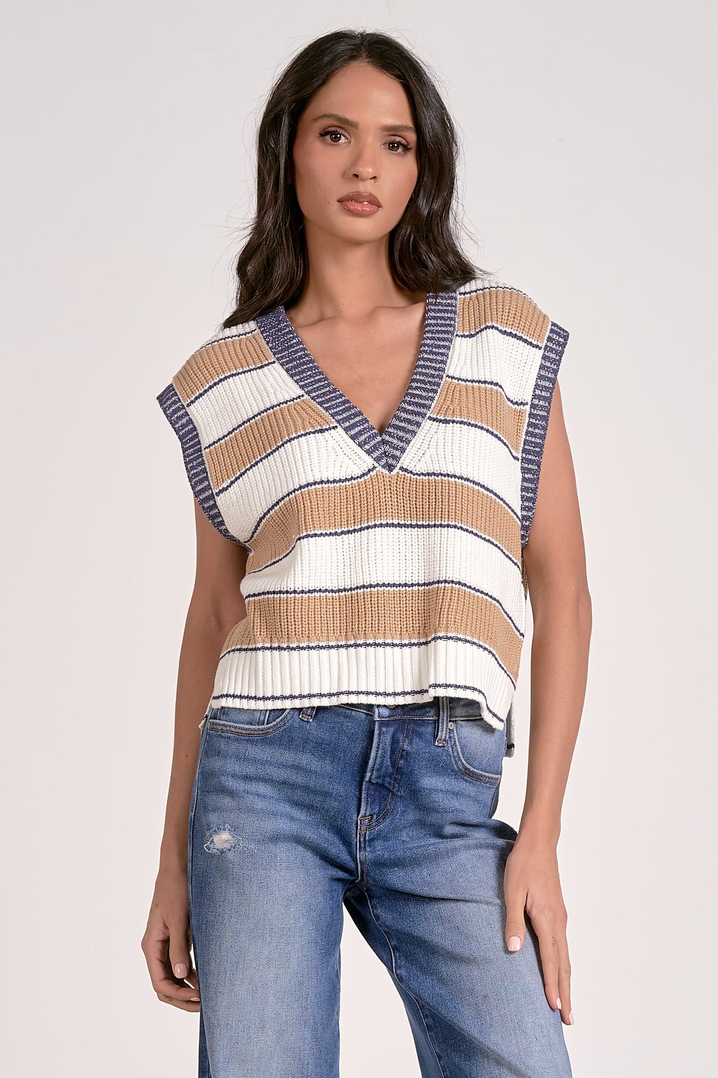 Slate Sleeveless Sweater