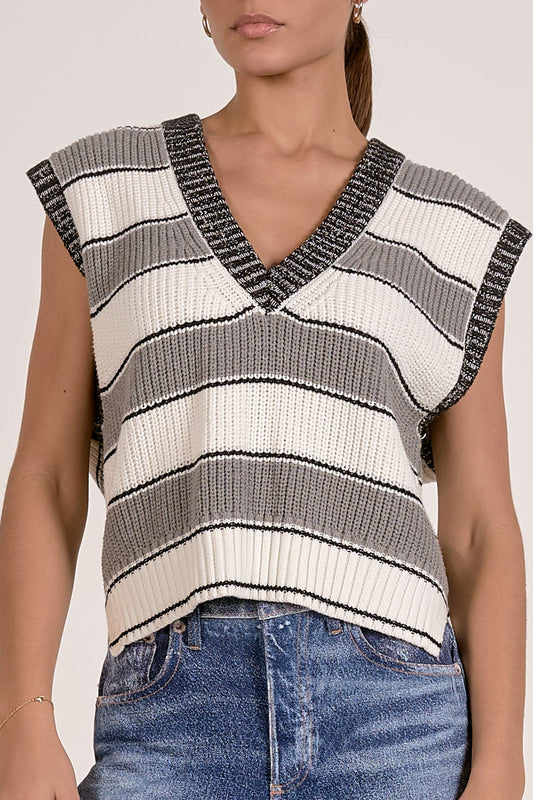 Slate Sleeveless Sweater